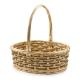 Oval Wicker Gift Baskets W/ Handle (13 1/2"x11 1/2"x4 1/2")